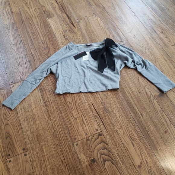 NWT Material Girl crop sweatshirt - Picture 1 of 4